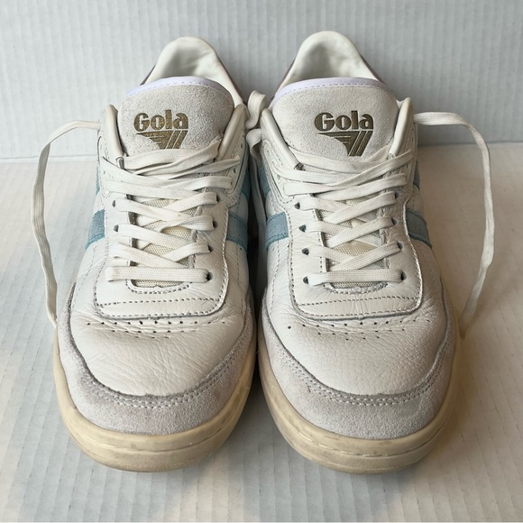 Gola Classics Women’s Falcon Sneakers - White/Powder Blue/Lavender - Size 8 - Picture 2 of 8